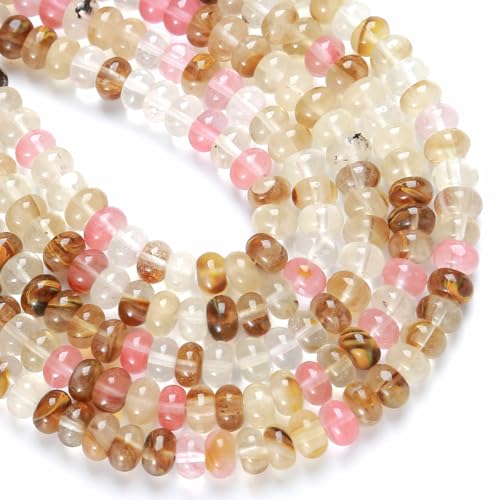 76 Stück 5 x 8 mm Naturstein Wassermelone Turmalin Rondelle Spacer lose Perlen Abakus Scheibe Stein Runde lose Edelsteinperlen für Schmuckherstellung DIY Armband Halskette 76 Stück 5 x 8 mm Naturstein Wassermelone Turmalin Rondelle Spacer lose Perlen Abakus Scheibe Stein Runde lose Edelsteinperlen für Schmuckherstellung DIY Armband Halskette von ZXYMLZI