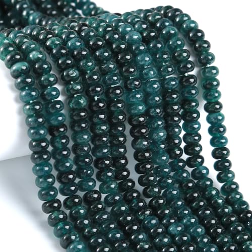 76 Stück 5 x 8 mm Naturstein dunkelblaue Jade-Rondelle-Abstandshalter lose Abakus-Scheibenstein runde lose Edelsteinperlen für Schmuckherstellung DIY Armband Halskette 76 Stück 5 x 8 mm Naturstein dunkelblaue Jade-Rondelle-Abstandshalter lose Abakus-Scheibenstein runde lose Edelsteinperlen für Schmuckherstellung DIY Armband Halskette von ZXYMLZI