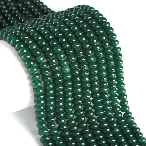 76 Stück 5 x 8 mm natürliche dunkelgrüne Jadestein-Rondelle-Abstandshalter lose Abakus-Scheibenstein runde lose Edelsteinperlen für Schmuckherstellung DIY Armband Halskette 76 Stück 5 x 8 mm natürliche dunkelgrüne Jadestein-Rondelle-Abstandshalter lose Abakus-Scheibenstein runde lose Edelsteinperlen für Schmuckherstellung DIY Armband Halskette von ZXYMLZI