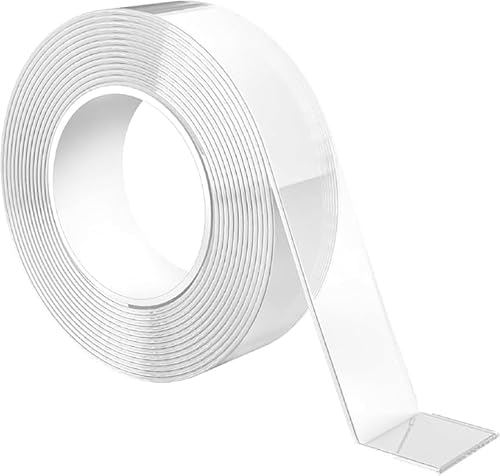 ZXfad Superstarkes, Transparentes, Rückstandsloses Doppelseitiges Klebeband, Vielseitig Einsetzbar (5 m x 20 mm x 1 mm) von ZXfad