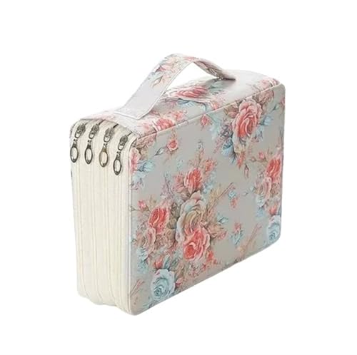 Farbstift-Etui Bleistifttasche mit 200/252 Löchern, Vorhang, for kreative Skizzen, multifunktional, große Kapazität, for Zeichnen, for Studenten Fur FedermäPpchen(Color-B (Empty bag)) von ZYAGH
