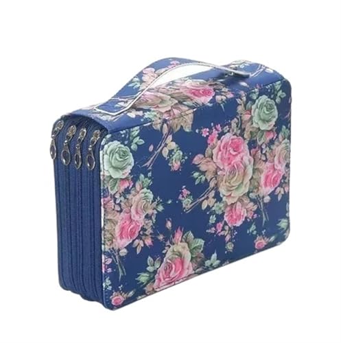 Farbstift-Etui Bleistifttasche mit 200/252 Löchern, Vorhang, for kreative Skizzen, multifunktional, große Kapazität, for Zeichnen, for Studenten Fur FedermäPpchen(Color-C (Empty bag)) von ZYAGH