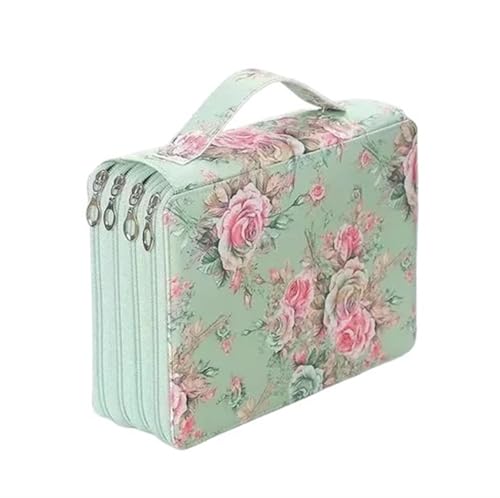 Farbstift-Etui Bleistifttasche mit 200/252 Löchern, Vorhang, for kreative Skizzen, multifunktional, große Kapazität, for Zeichnen, for Studenten Fur FedermäPpchen(Color-D (Empty bag)) von ZYAGH