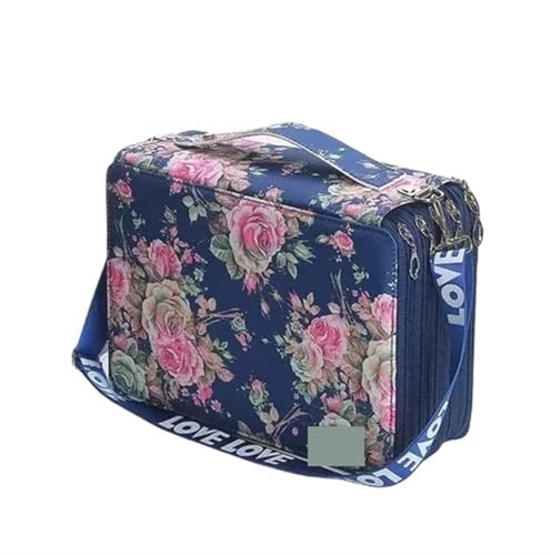 Farbstift-Etui Bleistifttasche mit 200/252 Löchern, Vorhang, for kreative Skizzen, multifunktional, große Kapazität, for Zeichnen, for Studenten Fur FedermäPpchen(Color-I (Empty bag)) von ZYAGH
