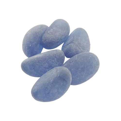 ZYAGH Aquarium Dekorationssteine 30 Stück Aquarium-Blaue Cashew-Glasperlen, fluoreszierender Stein, Blauer Lichtstein, Kristallstein, Aquarium-Dekoration, Zubehör FüR Aquarien(Light Blue) von ZYAGH