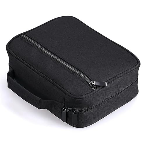 ZYAGH Farbstift-Etui 40/60/80 Loch Canvas Marker Aufbewahrungstasche Kreative abnehmbare faltbare Stift Vorhang Design Stift Fall Fur FedermäPpchen(Black 40 holes) von ZYAGH