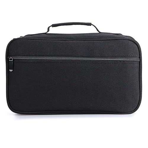 ZYAGH Farbstift-Etui 40/60/80 Loch Canvas Marker Aufbewahrungstasche Kreative abnehmbare faltbare Stift Vorhang Design Stift Fall Fur FedermäPpchen(Black 60 holes) von ZYAGH