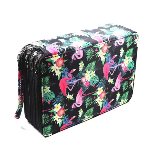 ZYAGH Farbstift-Etui Tasche Schreibwaren PU Lagerung Große Kapazität Fall Super Loch Bleistift 127/150/184/200 Leder Student Reißverschluss Fur FedermäPpchen(200 holes9) von ZYAGH