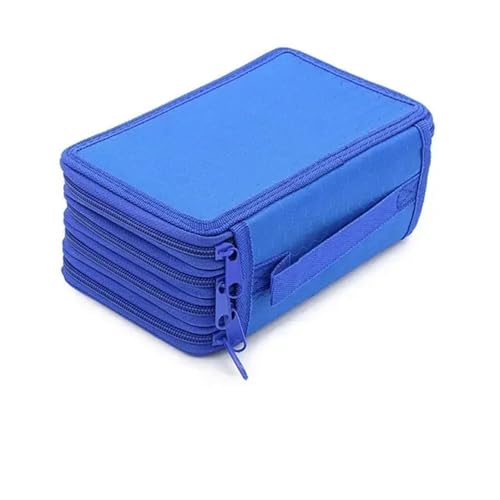 ZYAGH Farbstift-Etui Tasche Schreibwaren PU Lagerung Große Kapazität Fall Super Loch Bleistift 127/150/184/200 Leder Student Reißverschluss Fur FedermäPpchen(72 holes) von ZYAGH