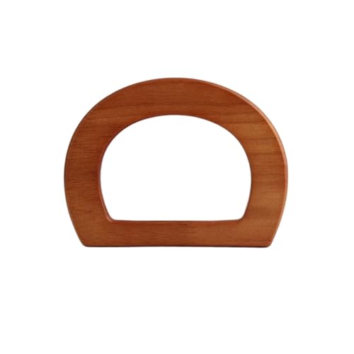 Griff der Tasche aus Holz 4 Stück D-förmige Holz-Taschengriffe, DIY-Riemenrahmen, Ersatz for Handtaschen, Tragegriffe, Geldbörsen, Taschengurte, Holztaschengriffe, Zubehör für Handtasche(Style3) von ZYAYNG