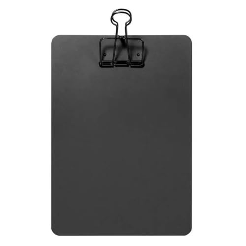 Klemmbretter 2 Stück Metall-Zwischenablage, Schreibblock, Dateiordner, Dokumentenhalter, Schule, Büro, Schreibwaren Für die Ablage von Dokumenten(Black) von ZYAYNG