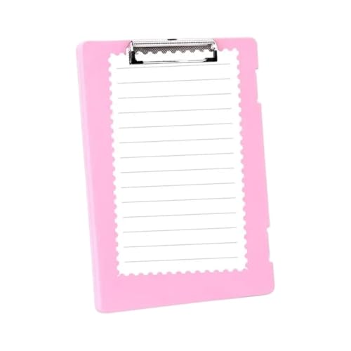Klemmbretter 3 Stück Zwischenablage-Ordner mit Aufbewahrung, Doppel-Clip-Ordner, Aufbewahrungskoffer, robuste Klemmbretter for Notizen und Dateien Für die Ablage von Dokumenten(Pink) von ZYAYNG