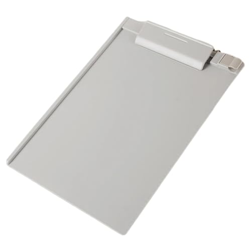 Klemmbretter 4 Stück Kunststoff A5 Zwischenablage Profil Clip Hartfaserplatte Papierhalter Schreibordner for Schule, Klassenzimmer, Büro Für die Ablage von Dokumenten(Grey) von ZYAYNG