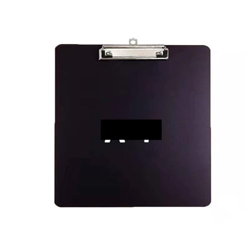 Klemmbretter 4 Stück Kunststoff-Klemmbrett mit flachem Metallclip, Standard-Klemmbrett im A4-Letter-Format for Lehrer, Kinder, Bürobedarf Für die Ablage von Dokumenten(Black) von ZYAYNG