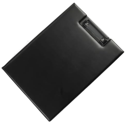 Klemmbretter 4 Stück PU-Leder-Klemmbrett, A4, Konferenzordner, Schreibblock, Padfolio, A5, faltbares Klemmbrett mit Aufbewahrung Für die Ablage von Dokumenten(A4) von ZYAYNG