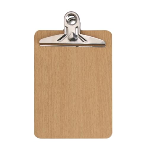 Klemmbretter 4 stücke Holz Zwischenablage Holz Clips Schreiben Blatt Pad Hinweis Bord Lagerung Ordner Clips Büro Restaurant Hotel Liefert Für die Ablage von Dokumenten(A5) von ZYAYNG