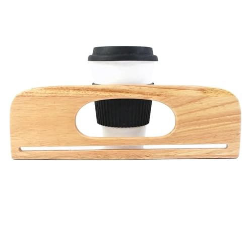 ZYAYNG Griff der Tasche aus Holz 2 Stücke Holz Taschen Griff Handarbeit Weben Geldbörse Verschluss Klammern Handtasche Rahmen DIY Nähzubehör für Handtasche(Khaki) von ZYAYNG