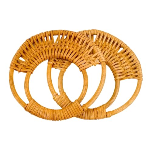 ZYAYNG Griff der Tasche aus Holz 2 stücke 15cm Holz Tasche Griffe Griff Handgemachte Ring Nähen Klammern Geldbörse Rahmen Mit Griffen Handtasche Zubehör für Handtasche(Color A) von ZYAYNG