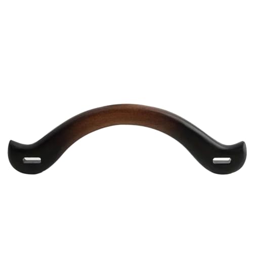 ZYAYNG Griff der Tasche aus Holz 4 STK 23,5x7cm Massivholzgriff, gewebter Taschengriff aus Massivholz, U-förmiger Stofftaschengriff for Häkeln für Handtasche(Brown) von ZYAYNG