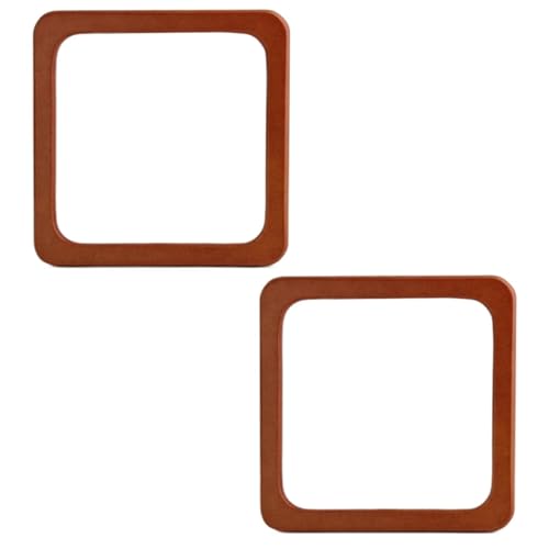 ZYAYNG Griff der Tasche aus Holz 4 STK Holz Taschengriff Geldbörse Handgelenk Taschengriff Häkeltasche Strohtasche Strandtasche Holz DIY Griff Ersatzteile für Handtasche(Brown) von ZYAYNG