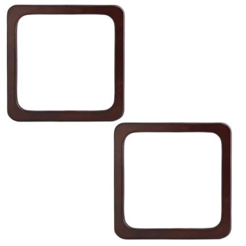 ZYAYNG Griff der Tasche aus Holz 4 STK Holz Taschengriff Geldbörse Handgelenk Taschengriff Häkeltasche Strohtasche Strandtasche Holz DIY Griff Ersatzteile für Handtasche(Red Brown) von ZYAYNG