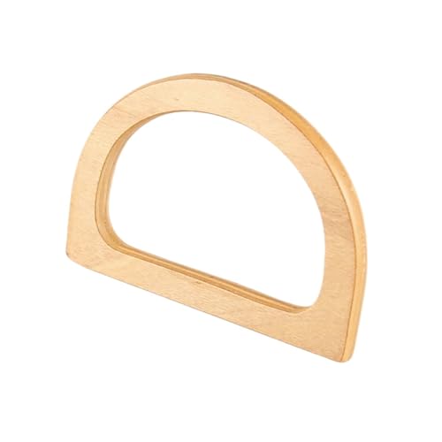 ZYAYNG Griff der Tasche aus Holz 4 stücke Platz Holz Tasche Griff Dekorative DIY Klassische Taschen Zubehör Handtasche Tote Ersatz, Der Werkzeug für Handtasche(Beige) von ZYAYNG