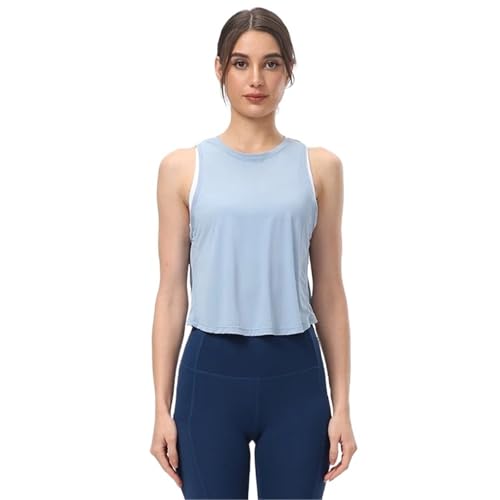 äRmellose Fitness-Oberteile FüR Frauen Ärmelloses Yoga-Oberteil for Damen, Netzstoff, schnell trocknend, atmungsaktiv, Bluse, Vertuschung, Fitnessstudio, Workout, cooles T-Shirt, kurzes Tank-Crop-Top äRmellose Fitness-Oberteile FüR Frauen Ärmelloses Yoga-Oberteil for Damen, Netzstoff, schnell trocknend, atmungsaktiv, Bluse, Vertuschung, Fitnessstudio, Workout, cooles T-Shirt, kurzes Tank-Crop-Top von ZYAYNG