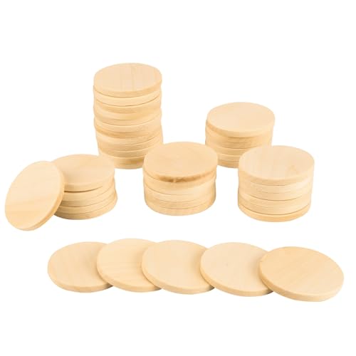 ZYDYRX 50 Stück 5cm Runde Holzscheiben Naturholzscheiben 5 mm Dick Blanko Naturholzkreise Holz Scheiben Holzplättchen Unfertige Holzkreise für Weihnachten DIY Malerei Holzhandwerk Hochzeit ZYDYRX 50 Stück 5cm Runde Holzscheiben Naturholzscheiben 5 mm Dick Blanko Naturholzkreise Holz Scheiben Holzplättchen Unfertige Holzkreise für Weihnachten DIY Malerei Holzhandwerk Hochzeit von ZYDYRX
