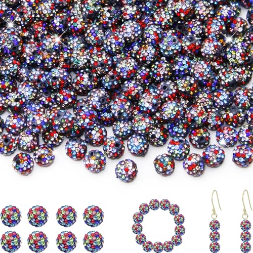 100 Stück 10 mm Strassperlen für Schmuckherstellung, schwarze Farbe, glänzend, rund, Shamballa, Disco, Baseball-Halskette, Perlen, funkelnde Kristall-Ton, Pavé-Fassung, Strasssteine, Perlen für 100 Stück 10 mm Strassperlen für Schmuckherstellung, schwarze Farbe, glänzend, rund, Shamballa, Disco, Baseball-Halskette, Perlen, funkelnde Kristall-Ton, Pavé-Fassung, Strasssteine, Perlen für von ZYEHXED
