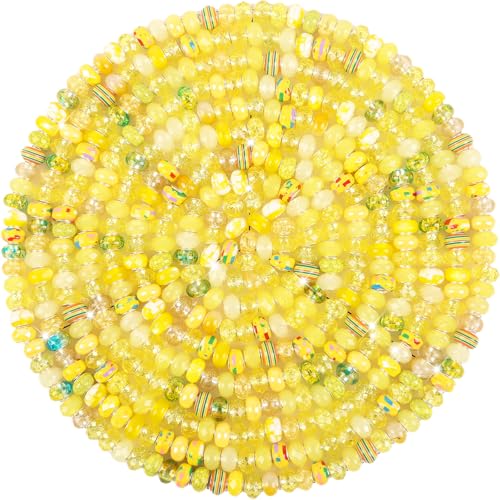 Abstandshalter mit großem Loch, gelb, verschiedene europäische Bastelperlen, großes Loch, Murano-Perlen, Feen-Zauberstab, Gartenperlen für DIY-Charm-Armbänder, Halsketten, Schmuckherstellung Abstandshalter mit großem Loch, gelb, verschiedene europäische Bastelperlen, großes Loch, Murano-Perlen, Feen-Zauberstab, Gartenperlen für DIY-Charm-Armbänder, Halsketten, Schmuckherstellung von ZYEHXED