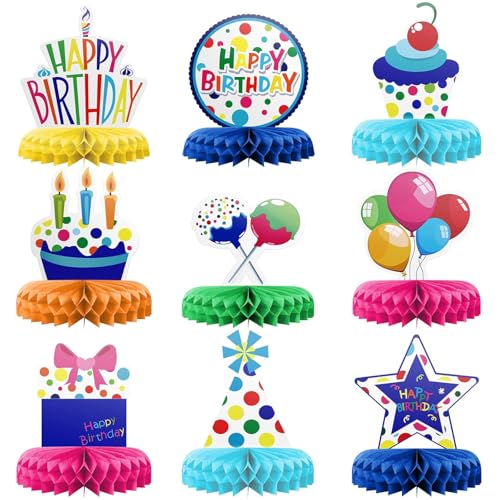 ZYEKIU 9 Stück Deko Geburtstag Konfetti Geburtstagsdeko Birthday Decorations Tischdeko Geburtstagsdeko Tisch Geburtstags Deko Bienenwabe Mittelstücke für Jungen Mädchen ZYEKIU 9 Stück Deko Geburtstag Konfetti Geburtstagsdeko Birthday Decorations Tischdeko Geburtstagsdeko Tisch Geburtstags Deko Bienenwabe Mittelstücke für Jungen Mädchen von ZYEKIU
