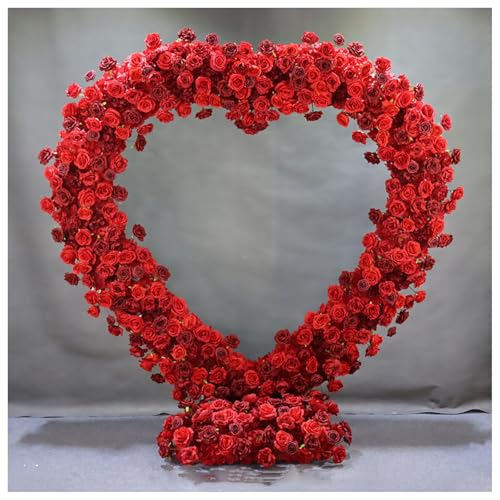 ZYFBD Metall Herz Hochzeitsbogen Rahmen - Dekorative Requisiten für Ballon & Blumenregale, Herzförmiger Hintergrund Ständer für Outdoor/Indoor Garten, Kletterpflanzen, Hochzeit & Party Dekoration ZYFBD Metall Herz Hochzeitsbogen Rahmen - Dekorative Requisiten für Ballon & Blumenregale, Herzförmiger Hintergrund Ständer für Outdoor/Indoor Garten, Kletterpflanzen, Hochzeit & Party Dekoration von ZYFBD