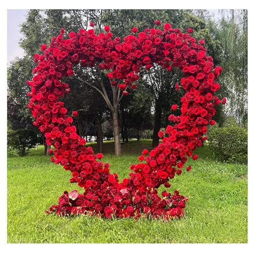 ZYFBD Metall Herz Hochzeitsbogen Rahmen - Dekorative Requisiten für Ballon & Blumenregale, Herzförmiger Hintergrund Ständer für Outdoor/Indoor Garten, Kletterpflanzen, Hochzeit & Party Dekoration ZYFBD Metall Herz Hochzeitsbogen Rahmen - Dekorative Requisiten für Ballon & Blumenregale, Herzförmiger Hintergrund Ständer für Outdoor/Indoor Garten, Kletterpflanzen, Hochzeit & Party Dekoration von ZYFBD