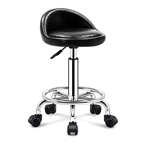 ZYFBD Rollhocker mit Rollen und Rückenlehne, höhenverstellbar, drehbarer Hocker, bequemer Dispersionssitz, strapazierfähig für Salon, Spa, Geschäft und Schönheit ZYFBD Rollhocker mit Rollen und Rückenlehne, höhenverstellbar, drehbarer Hocker, bequemer Dispersionssitz, strapazierfähig für Salon, Spa, Geschäft und Schönheit von ZYFBD
