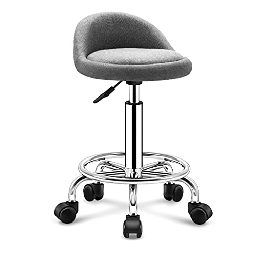 ZYFBD Rollhocker mit Rollen und Rückenlehne, höhenverstellbar, drehbarer Hocker, bequemer Dispersionssitz, strapazierfähig für Salon, Spa, Geschäft und Schönheit ZYFBD Rollhocker mit Rollen und Rückenlehne, höhenverstellbar, drehbarer Hocker, bequemer Dispersionssitz, strapazierfähig für Salon, Spa, Geschäft und Schönheit von ZYFBD