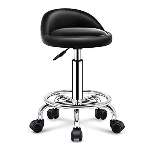 ZYFBD Rollhocker mit Rollen und Rückenlehne, höhenverstellbar, drehbarer Hocker, bequemer Dispersionssitz, strapazierfähig für Salon, Spa, Geschäft und Schönheit ZYFBD Rollhocker mit Rollen und Rückenlehne, höhenverstellbar, drehbarer Hocker, bequemer Dispersionssitz, strapazierfähig für Salon, Spa, Geschäft und Schönheit von ZYFBD