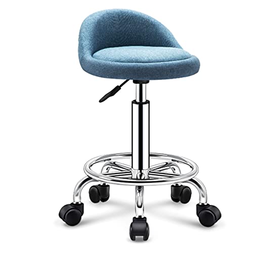 ZYFBD Rollhocker mit Rollen und Rückenlehne, höhenverstellbar, drehbarer Hocker, bequemer Dispersionssitz, strapazierfähig für Salon, Spa, Geschäft und Schönheit ZYFBD Rollhocker mit Rollen und Rückenlehne, höhenverstellbar, drehbarer Hocker, bequemer Dispersionssitz, strapazierfähig für Salon, Spa, Geschäft und Schönheit von ZYFBD