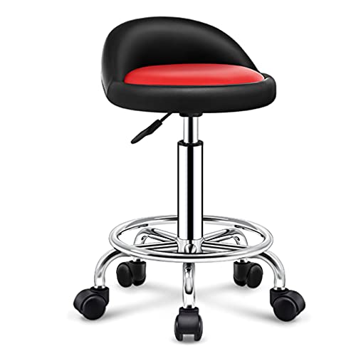 ZYFBD Rollhocker mit Rollen und Rückenlehne, höhenverstellbar, drehbarer Hocker, bequemer Dispersionssitz, strapazierfähig für Salon, Spa, Geschäft und Schönheit ZYFBD Rollhocker mit Rollen und Rückenlehne, höhenverstellbar, drehbarer Hocker, bequemer Dispersionssitz, strapazierfähig für Salon, Spa, Geschäft und Schönheit von ZYFBD