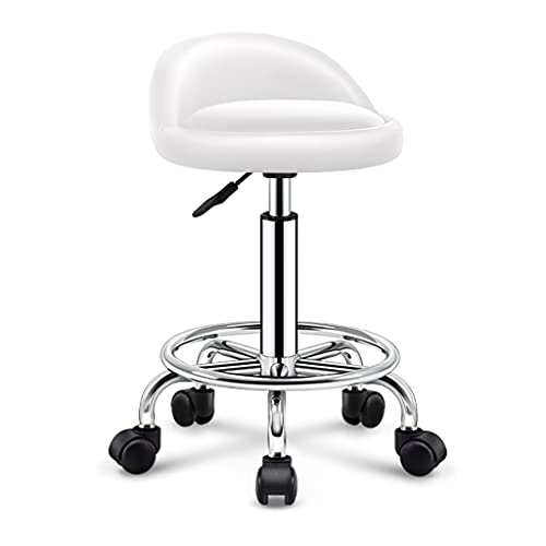 ZYFBD Rollhocker mit Rollen und Rückenlehne, höhenverstellbar, drehbarer Hocker, bequemer Dispersionssitz, strapazierfähig für Salon, Spa, Geschäft und Schönheit ZYFBD Rollhocker mit Rollen und Rückenlehne, höhenverstellbar, drehbarer Hocker, bequemer Dispersionssitz, strapazierfähig für Salon, Spa, Geschäft und Schönheit von ZYFBD