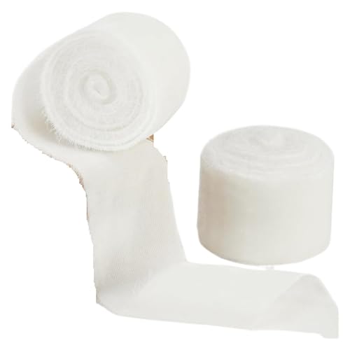 1,5 Yards/Rolle, 4 cm, handgefertigt, Samtband, for Hochzeit, Party, Blumenstrauß, Geschenkverpackung, DIY-Dekorationen für Bastelarbeiten, Geschenkverpackungen(White) von ZYFHYU