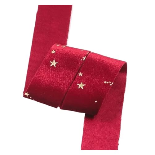 1" 1,5" Band Samt Handarbeit DIY Haarschleifen Haarnadel Schmuck Zubehör Machen Nähmaterial 10 Yards für Bastelarbeiten, Geschenkverpackungen(Color 11,2.5CM) von ZYFHYU