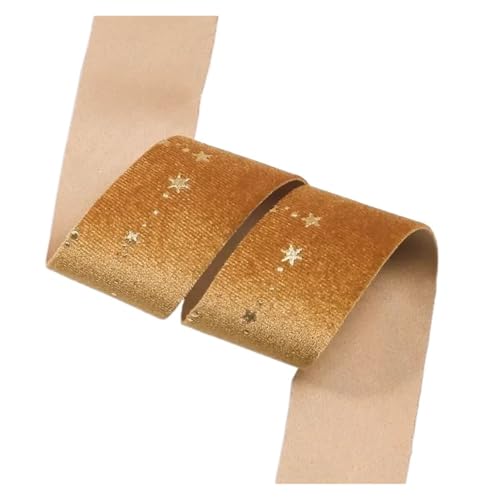 1" 1,5" Band Samt Handarbeit DIY Haarschleifen Haarnadel Schmuck Zubehör Machen Nähmaterial 10 Yards für Bastelarbeiten, Geschenkverpackungen(Color 2,2.5CM) von ZYFHYU