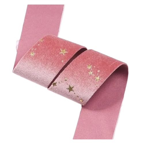 1" 1,5" Band Samt Handarbeit DIY Haarschleifen Haarnadel Schmuck Zubehör Machen Nähmaterial 10 Yards für Bastelarbeiten, Geschenkverpackungen(Color 3,3.8CM) von ZYFHYU