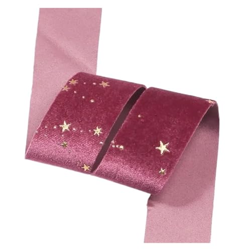 1" 1,5" Band Samt Handarbeit DIY Haarschleifen Haarnadel Schmuck Zubehör Machen Nähmaterial 10 Yards für Bastelarbeiten, Geschenkverpackungen(Color 4,3.8CM) von ZYFHYU