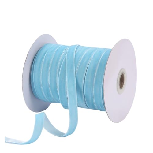 1 cm Samtband, einseitig, nicht elastisch, for DIY-Schleifen, Geschenkboxen, Verpackungen, Band for Kleidungszubehör, 10 Yards für Bastelarbeiten, Geschenkverpackungen(Color 3,30yards) von ZYFHYU