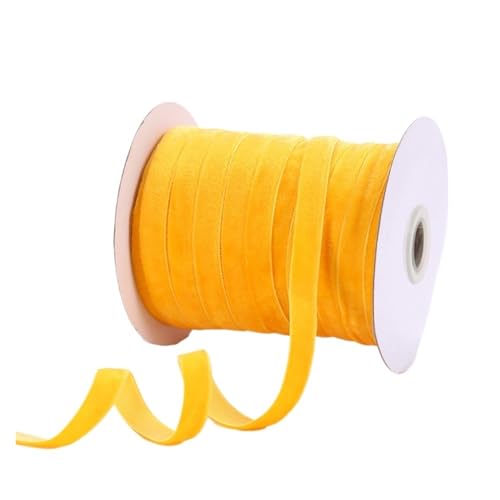 1 cm Samtband, einseitig, nicht elastisch, for DIY-Schleifen, Geschenkboxen, Verpackungen, Band for Kleidungszubehör, 10 Yards für Bastelarbeiten, Geschenkverpackungen(Color 4,30yards) von ZYFHYU