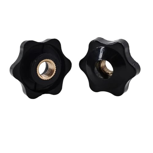 10/5/1Pcs Hand Festziehen Daumen Knopf Mutter Klemm Knopf Griff Hand Mechanische Muttern M4 M5 M6 M8 M10 M12 für Werkzeugmaschinen Möbelgriff(Type 3,M6 (Head 25mm)10pcs) von ZYFHYU