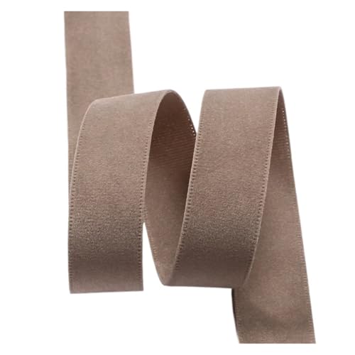 10 Yards/Rolle, doppelseitiges Samtband for Pressen for DIY-Schleifen, Mützen, Bastelarbeiten, Kleidungszubehör für Bastelarbeiten, Geschenkverpackungen(Color 2,Wide 2.5cm) von ZYFHYU