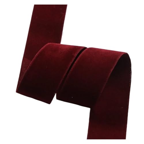 10 Yards/Rolle, doppelseitiges Samtband for Pressen for DIY-Schleifen, Mützen, Bastelarbeiten, Kleidungszubehör für Bastelarbeiten, Geschenkverpackungen(Color 4,Wide 3.8cm) von ZYFHYU