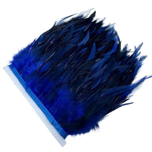 1M Fasan Federn Trim Plume Handwerk Handgemachte DIY Farbige Feder Party Band Hochzeit Decor Zubehör für Bastelarbeiten Hochzeit Party Dekoration(Blue1) von ZYFHYU